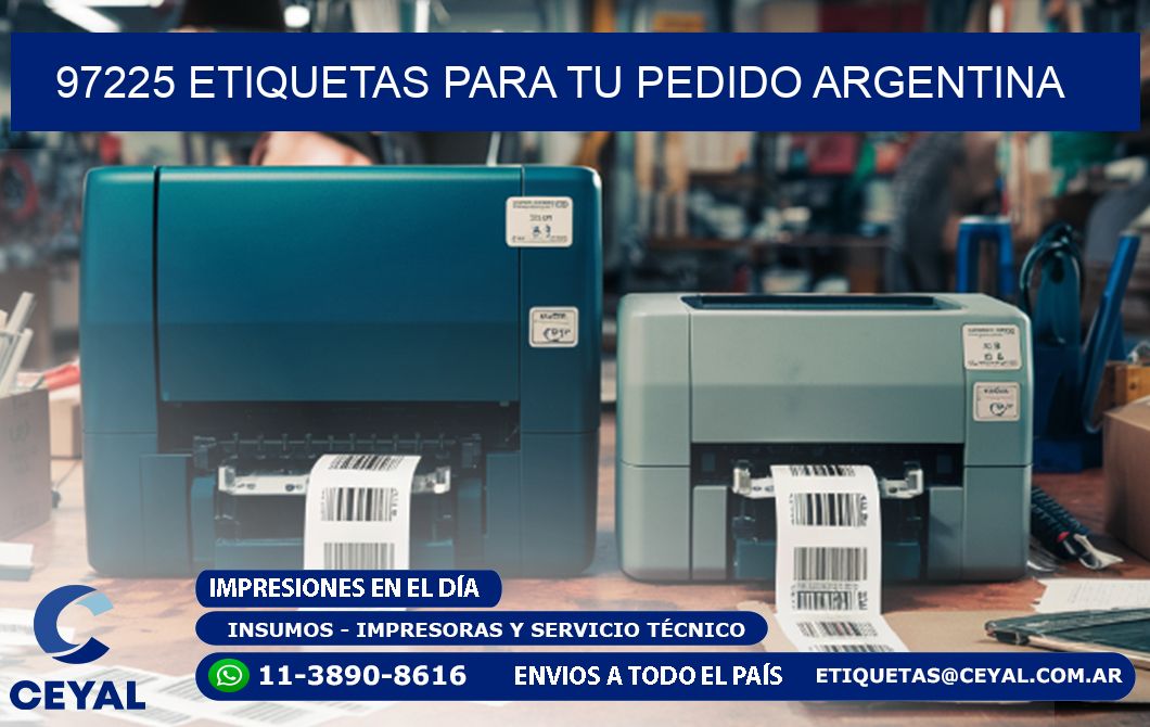 97225 ETIQUETAS PARA TU PEDIDO ARGENTINA