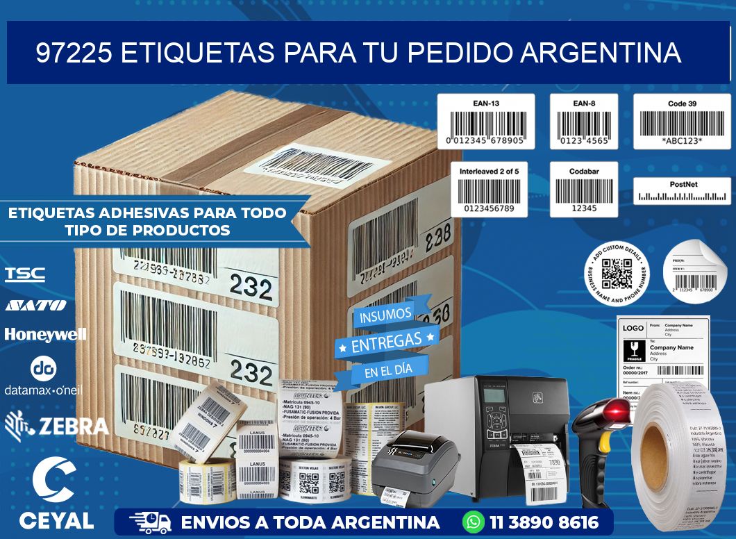 97225 ETIQUETAS PARA TU PEDIDO ARGENTINA