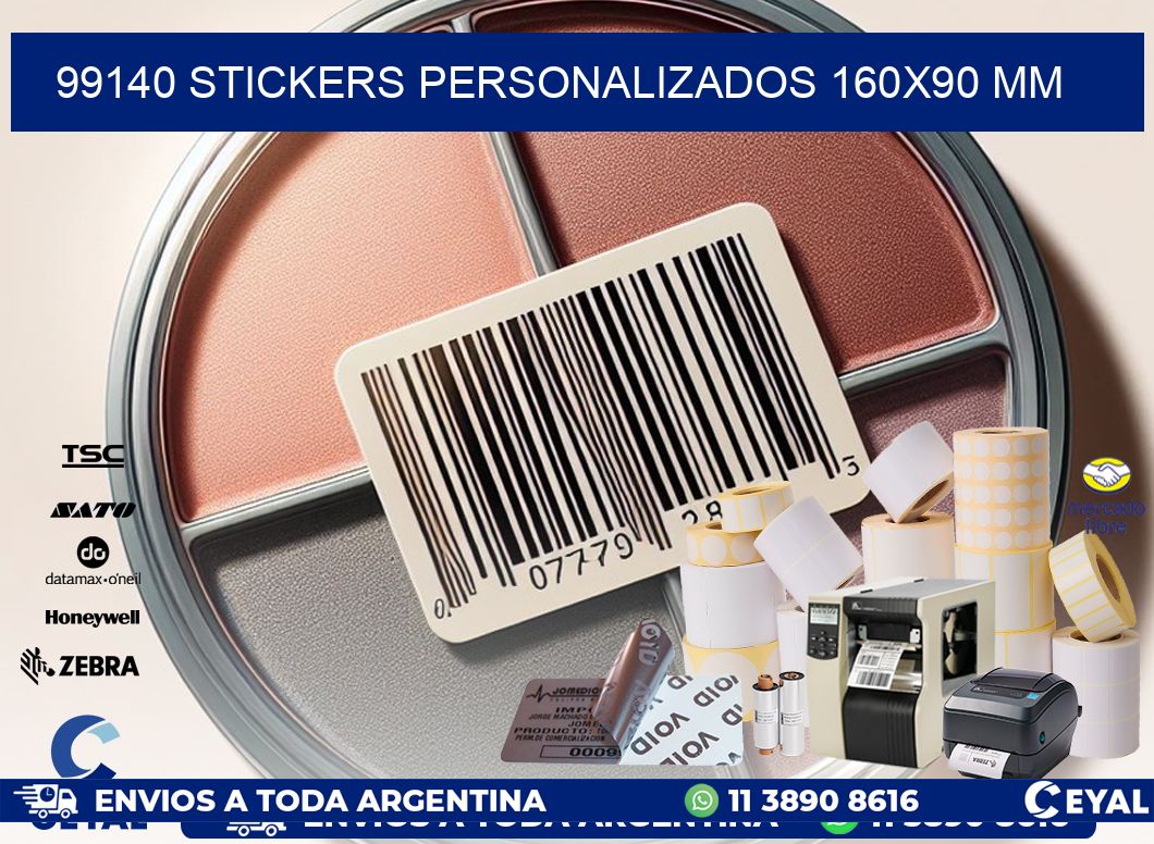 99140 STICKERS PERSONALIZADOS 160×90 mm