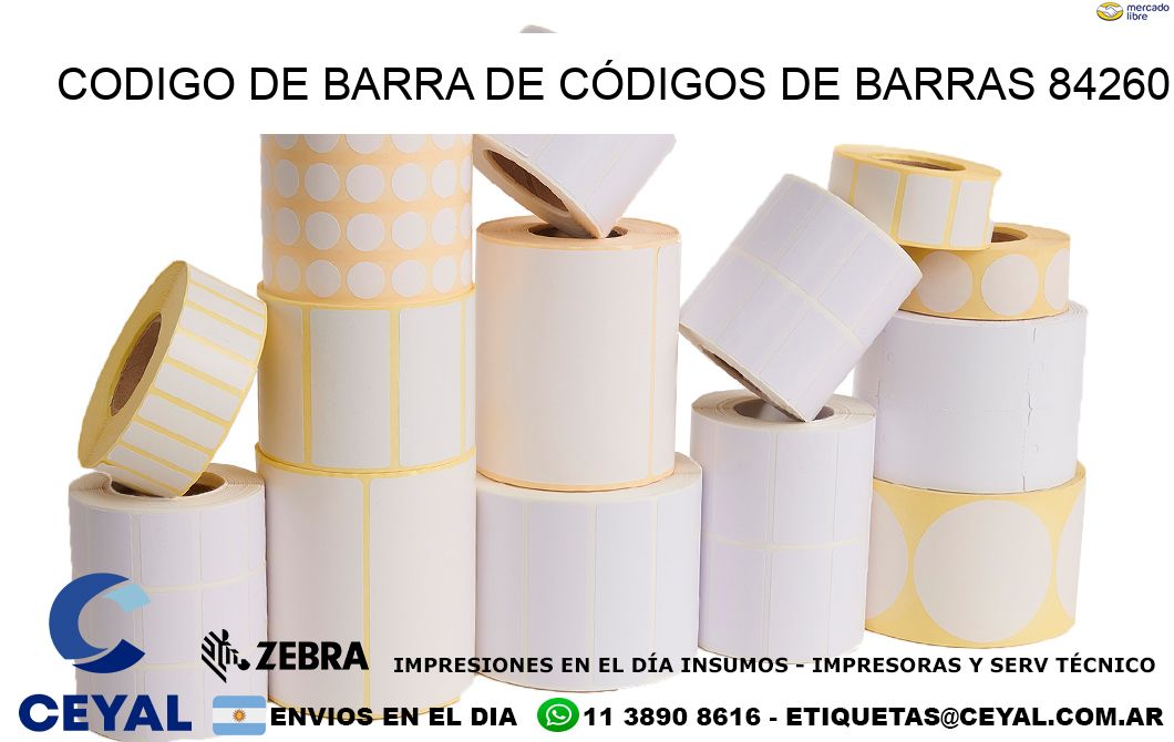 CODIGO DE BARRA DE CÓDIGOS DE BARRAS 84260