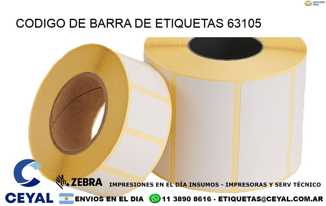 CODIGO DE BARRA DE ETIQUETAS 63105