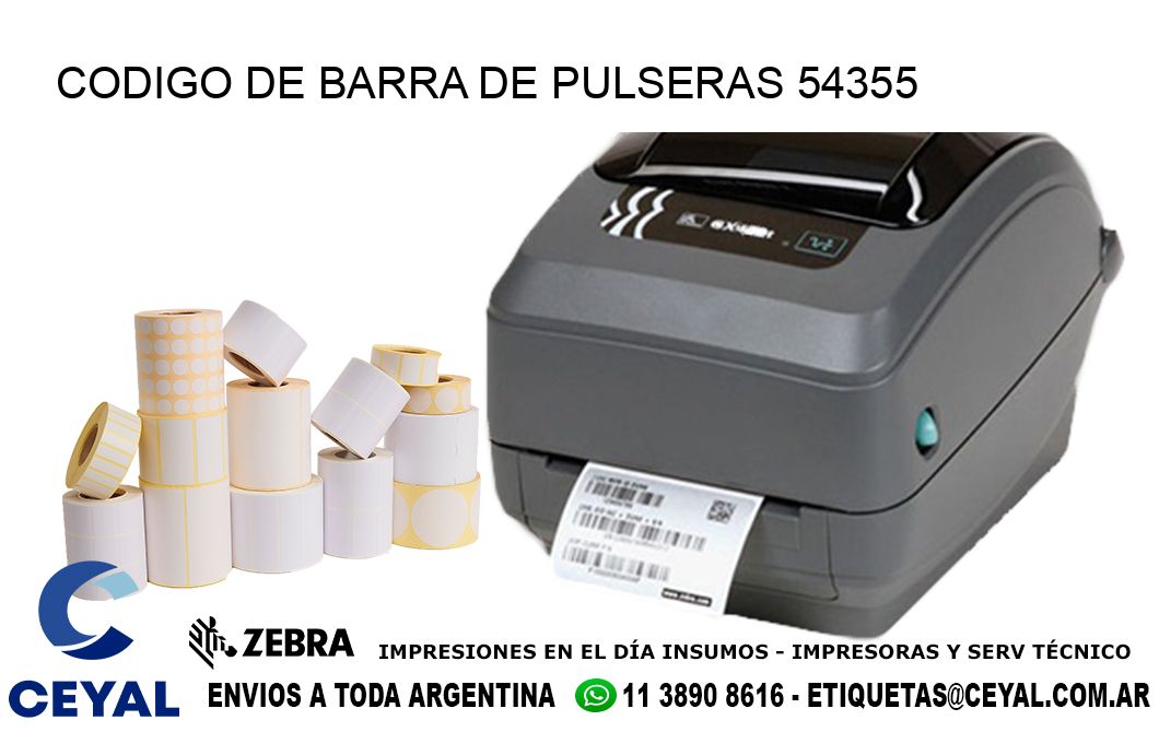 CODIGO DE BARRA DE PULSERAS 54355
