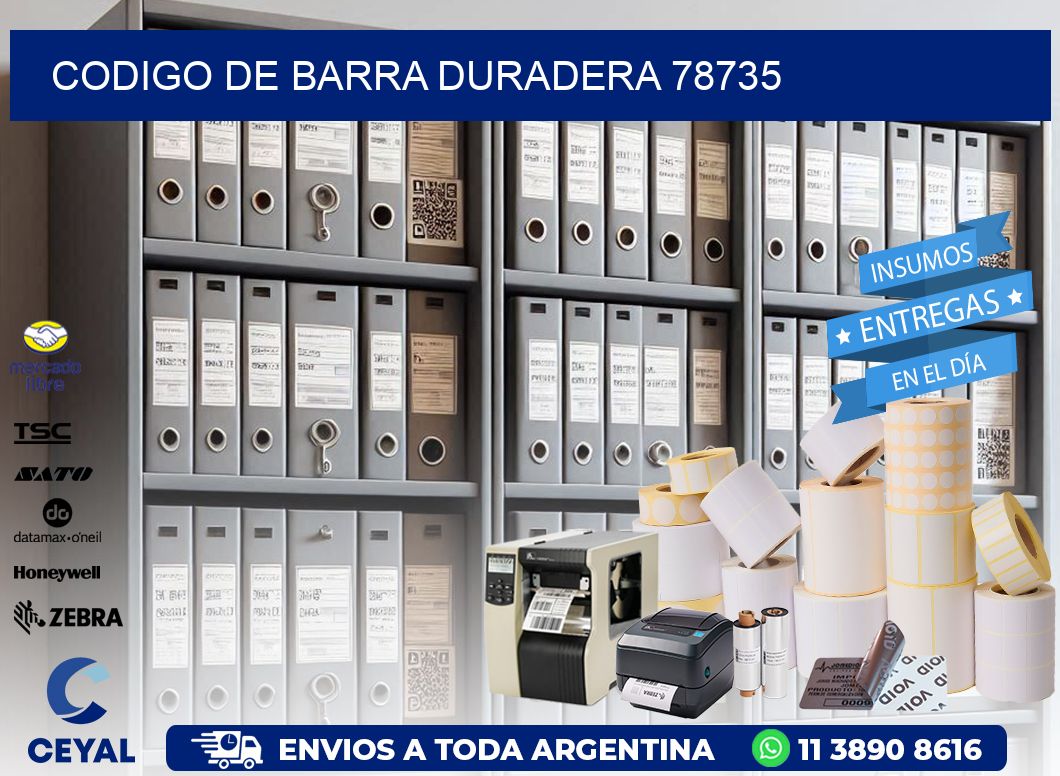 CODIGO DE BARRA DURADERA 78735