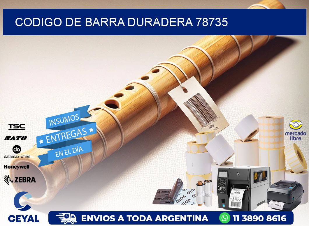 CODIGO DE BARRA DURADERA 78735