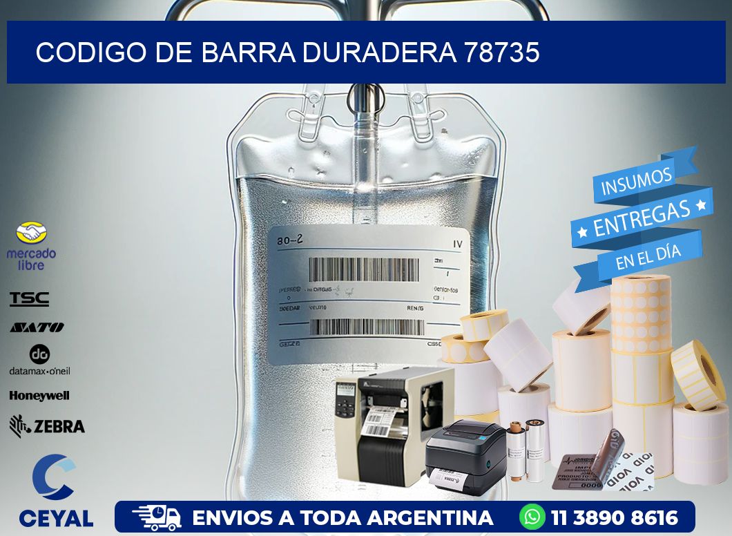 CODIGO DE BARRA DURADERA 78735