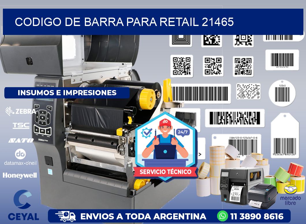 CODIGO DE BARRA PARA RETAIL 21465