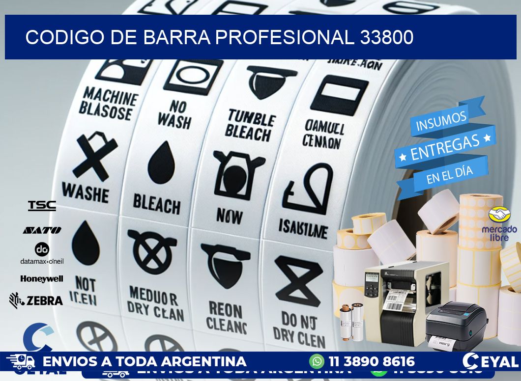 CODIGO DE BARRA PROFESIONAL 33800