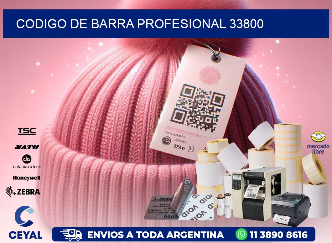 CODIGO DE BARRA PROFESIONAL 33800