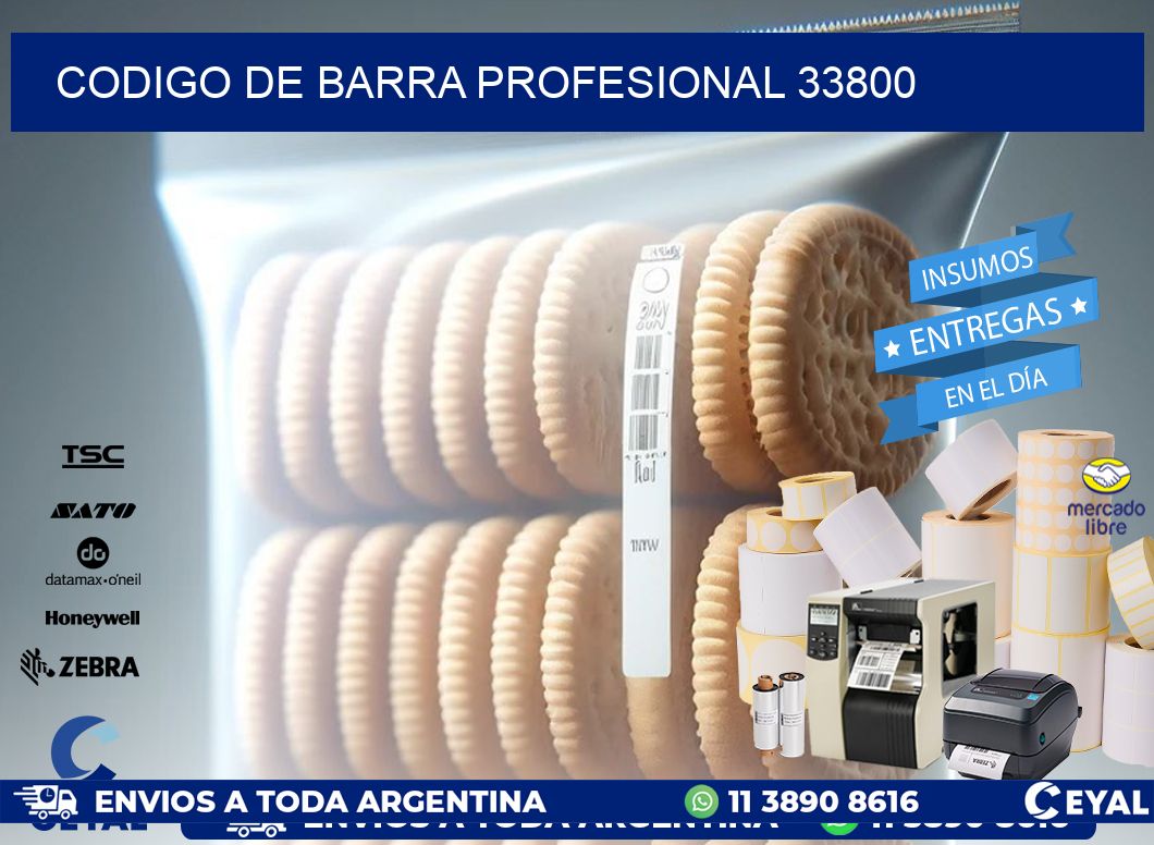 CODIGO DE BARRA PROFESIONAL 33800