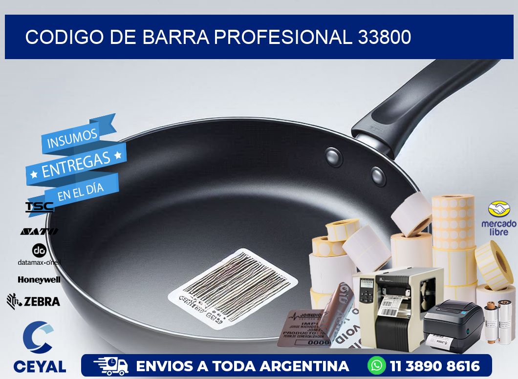 CODIGO DE BARRA PROFESIONAL 33800