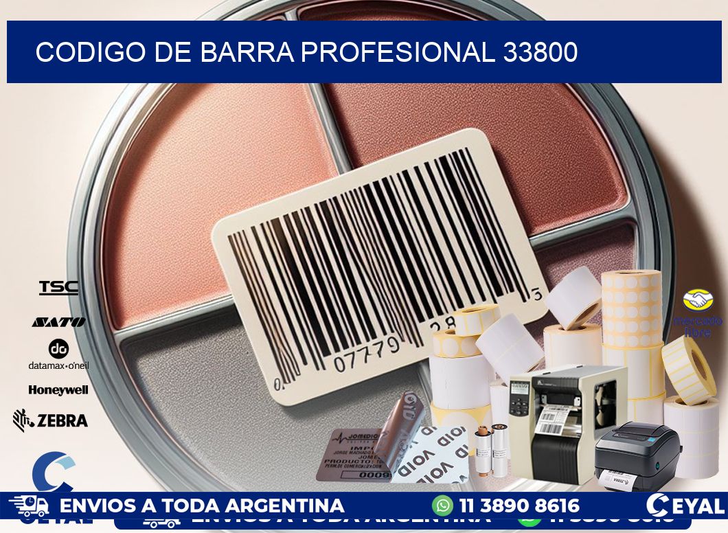 CODIGO DE BARRA PROFESIONAL 33800