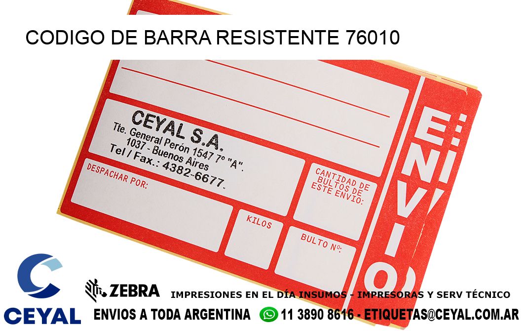 CODIGO DE BARRA RESISTENTE 76010