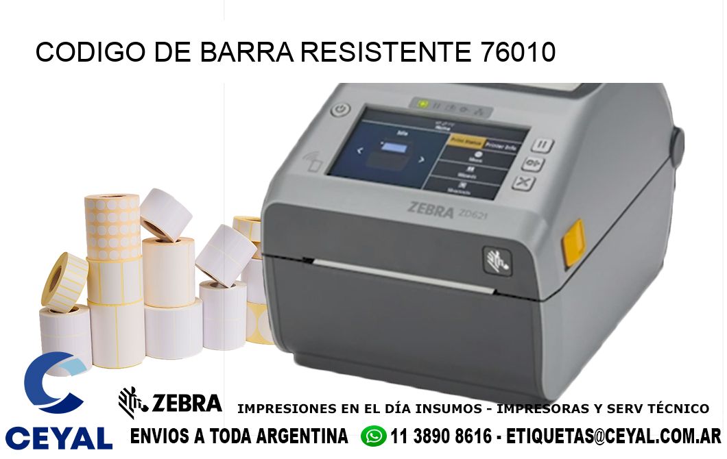CODIGO DE BARRA RESISTENTE 76010
