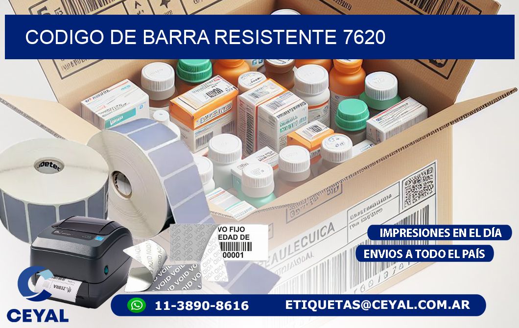 CODIGO DE BARRA RESISTENTE 7620