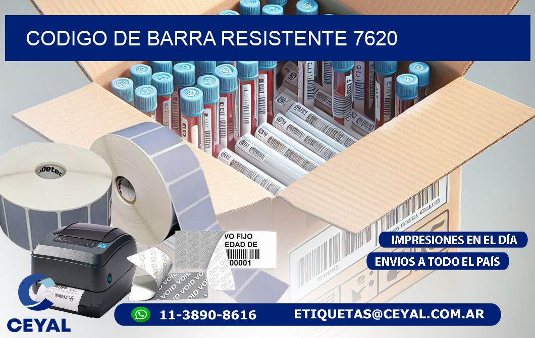 CODIGO DE BARRA RESISTENTE 7620