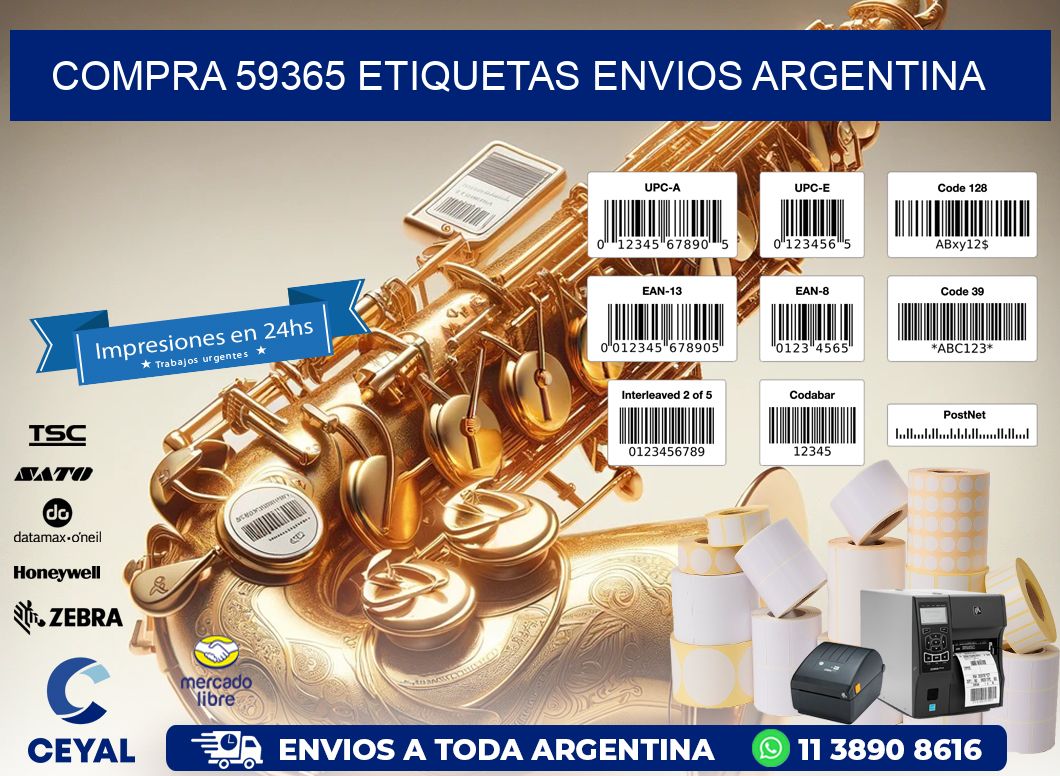COMPRA 59365 ETIQUETAS ENVIOS ARGENTINA