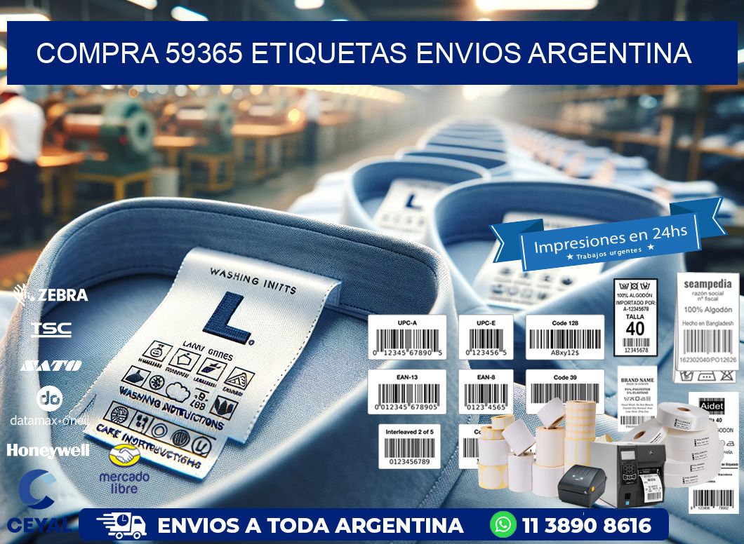 COMPRA 59365 ETIQUETAS ENVIOS ARGENTINA