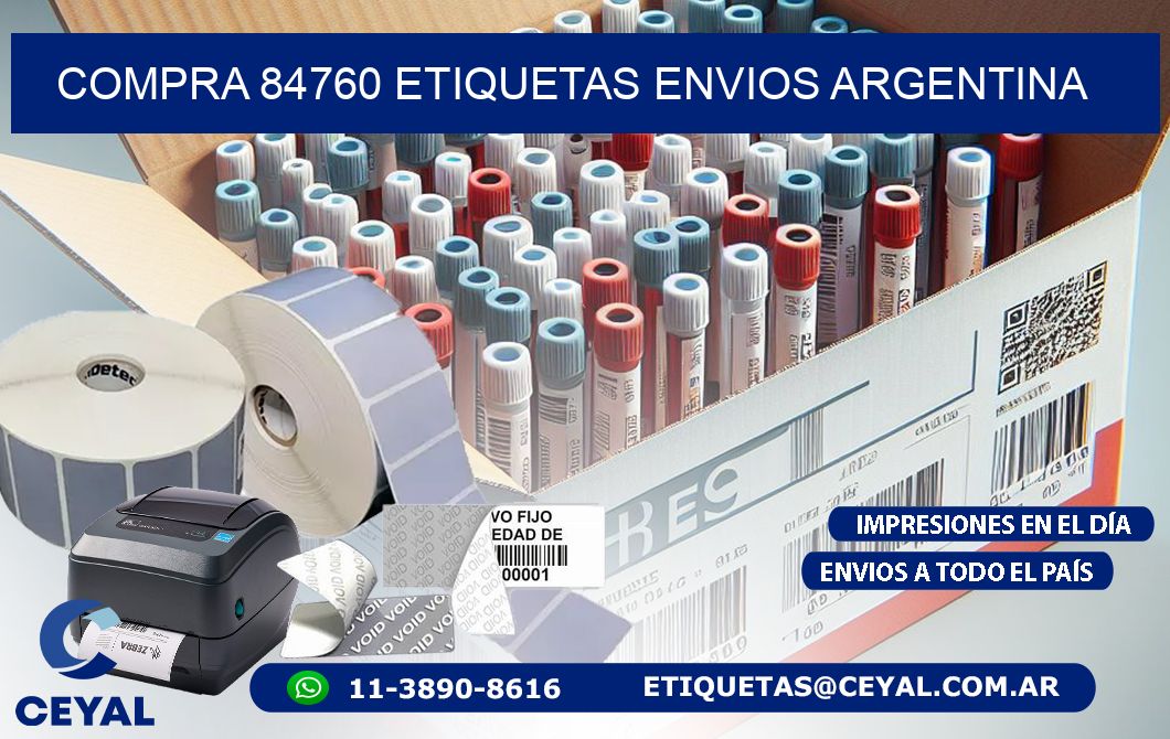 COMPRA 84760 ETIQUETAS ENVIOS ARGENTINA