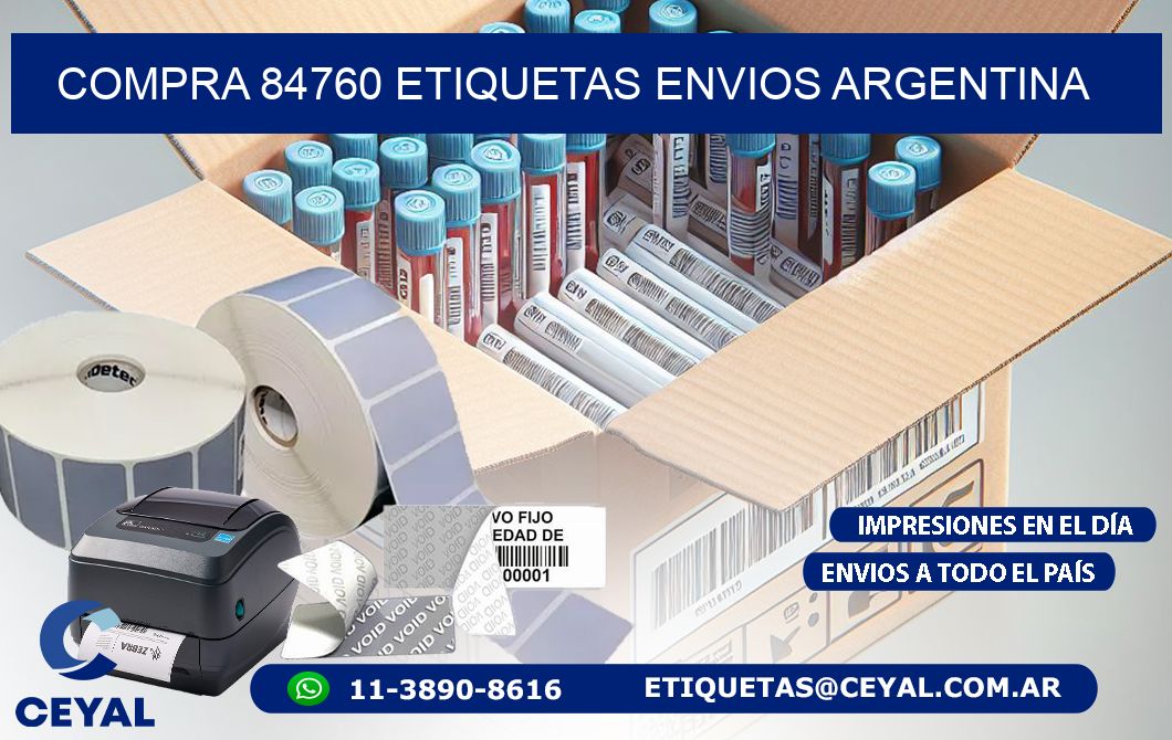 COMPRA 84760 ETIQUETAS ENVIOS ARGENTINA