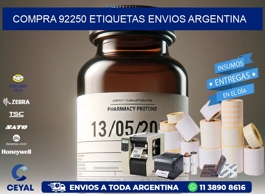COMPRA 92250 ETIQUETAS ENVIOS ARGENTINA