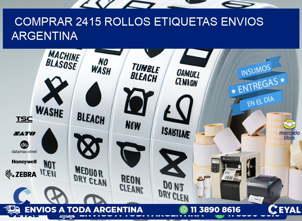 COMPRAR 2415 ROLLOS ETIQUETAS ENVIOS ARGENTINA