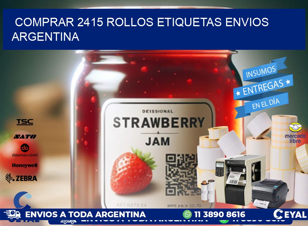 COMPRAR 2415 ROLLOS ETIQUETAS ENVIOS ARGENTINA
