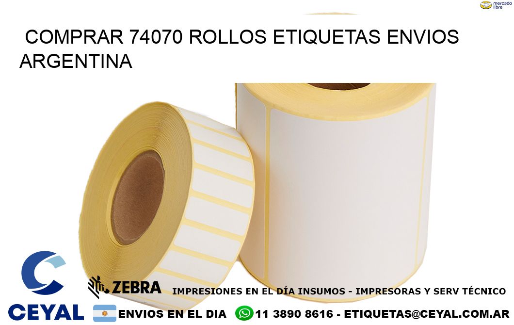 COMPRAR 74070 ROLLOS ETIQUETAS ENVIOS ARGENTINA