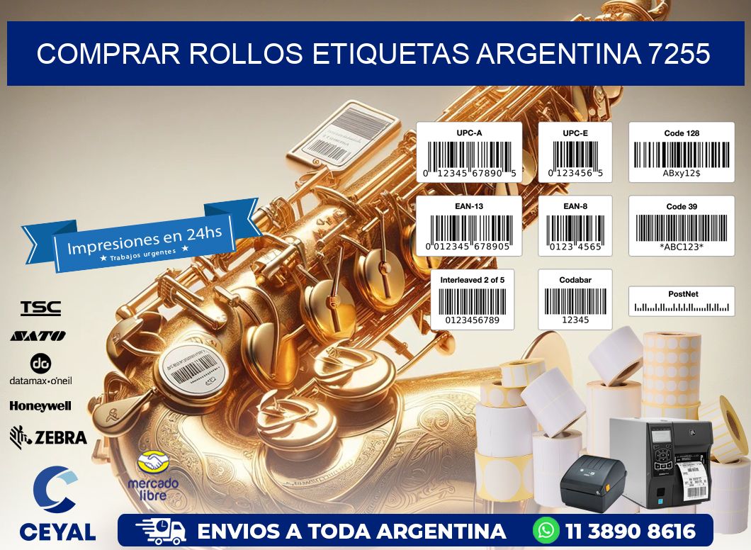 COMPRAR ROLLOS ETIQUETAS ARGENTINA 7255