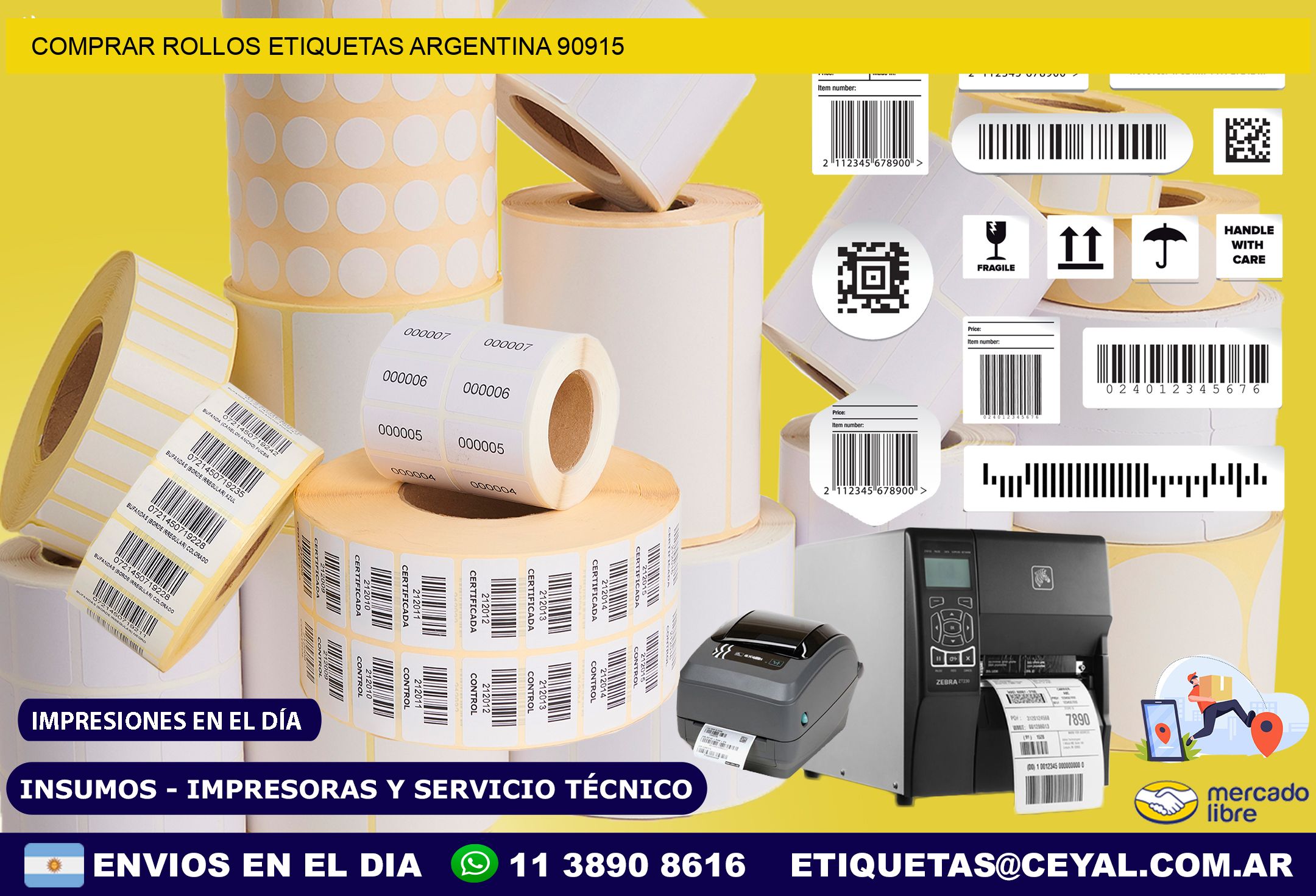 COMPRAR ROLLOS ETIQUETAS ARGENTINA 90915