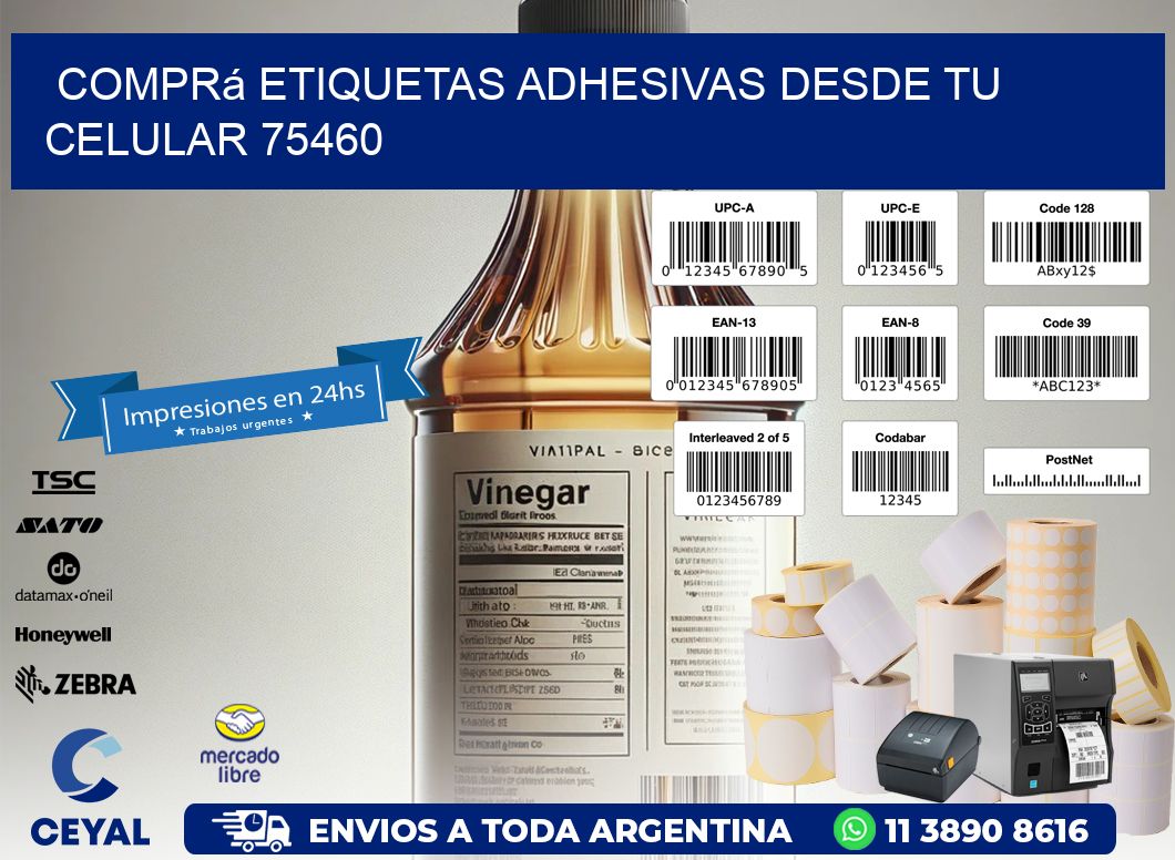 Comprá Etiquetas Adhesivas Desde tu Celular 75460