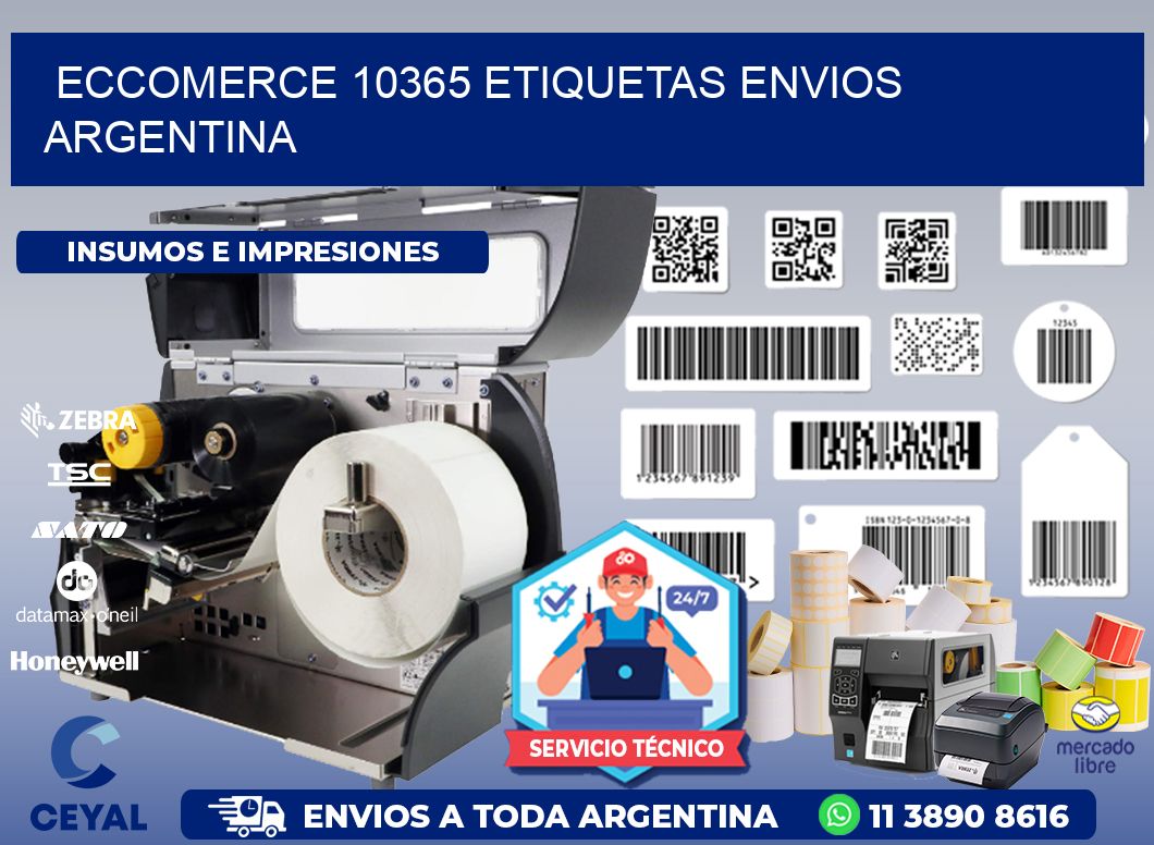 ECCOMERCE 10365 ETIQUETAS ENVIOS ARGENTINA