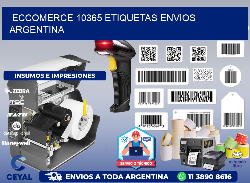ECCOMERCE 10365 ETIQUETAS ENVIOS ARGENTINA