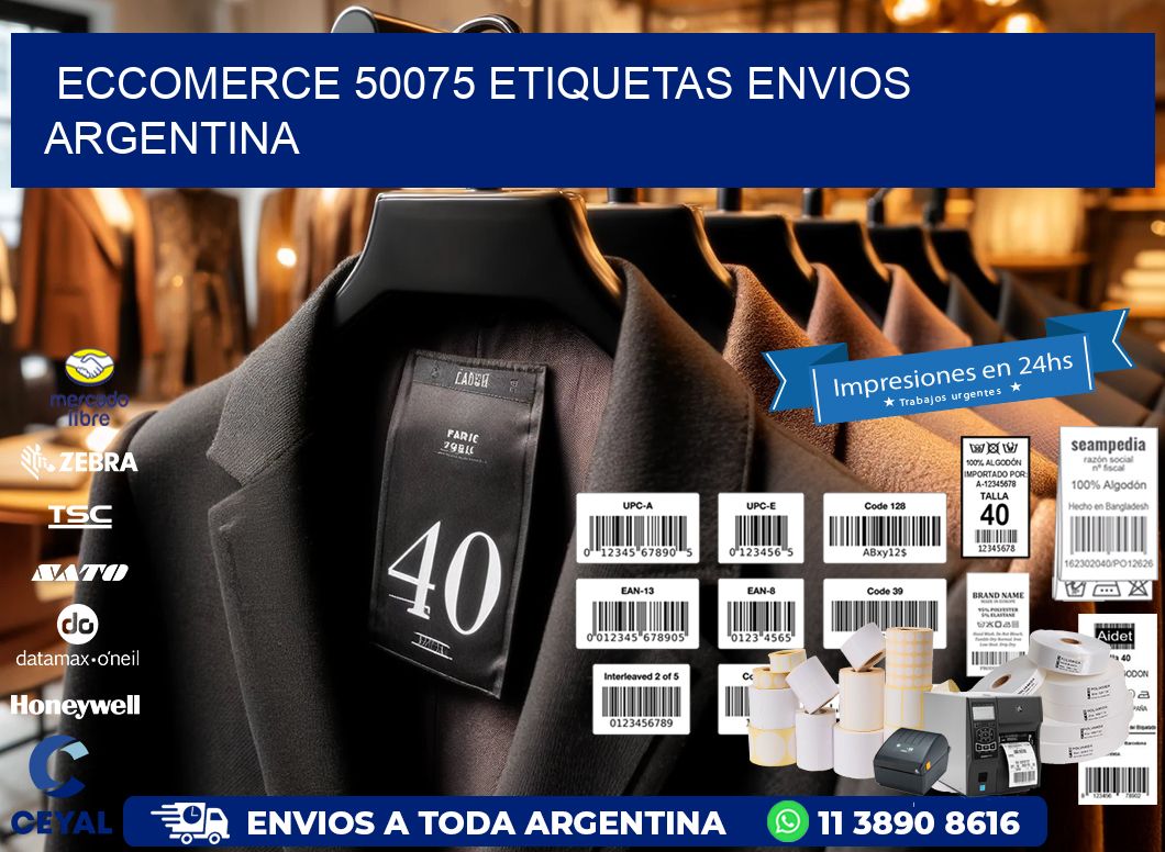 ECCOMERCE 50075 ETIQUETAS ENVIOS ARGENTINA