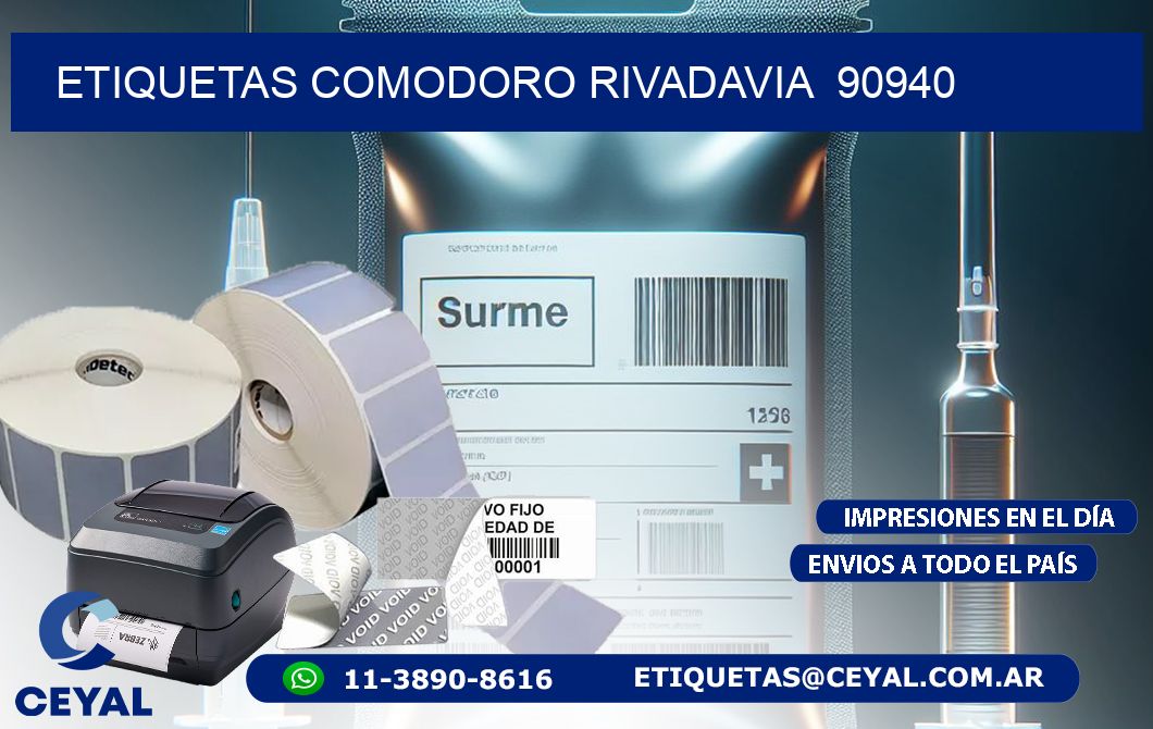 ETIQUETAS COMODORO RIVADAVIA 90940