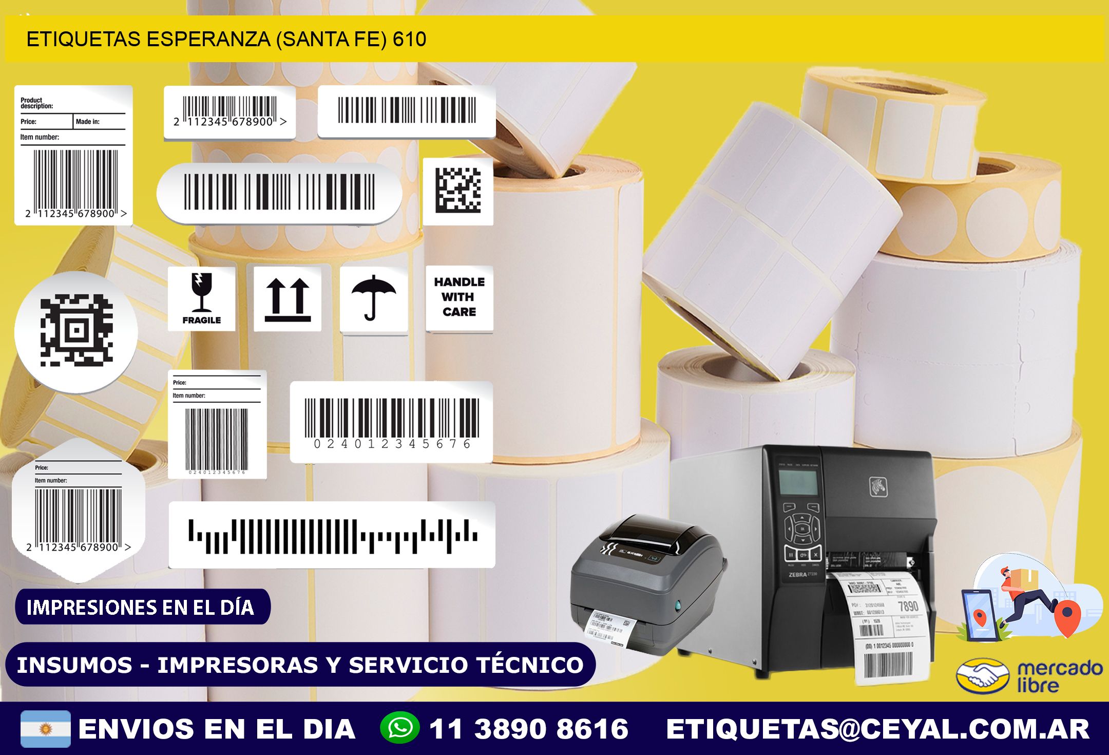 ETIQUETAS ESPERANZA (SANTA FE) 610