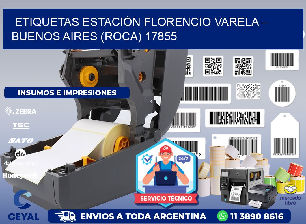 ETIQUETAS ESTACIÓN FLORENCIO VARELA – BUENOS AIRES (ROCA) 17855