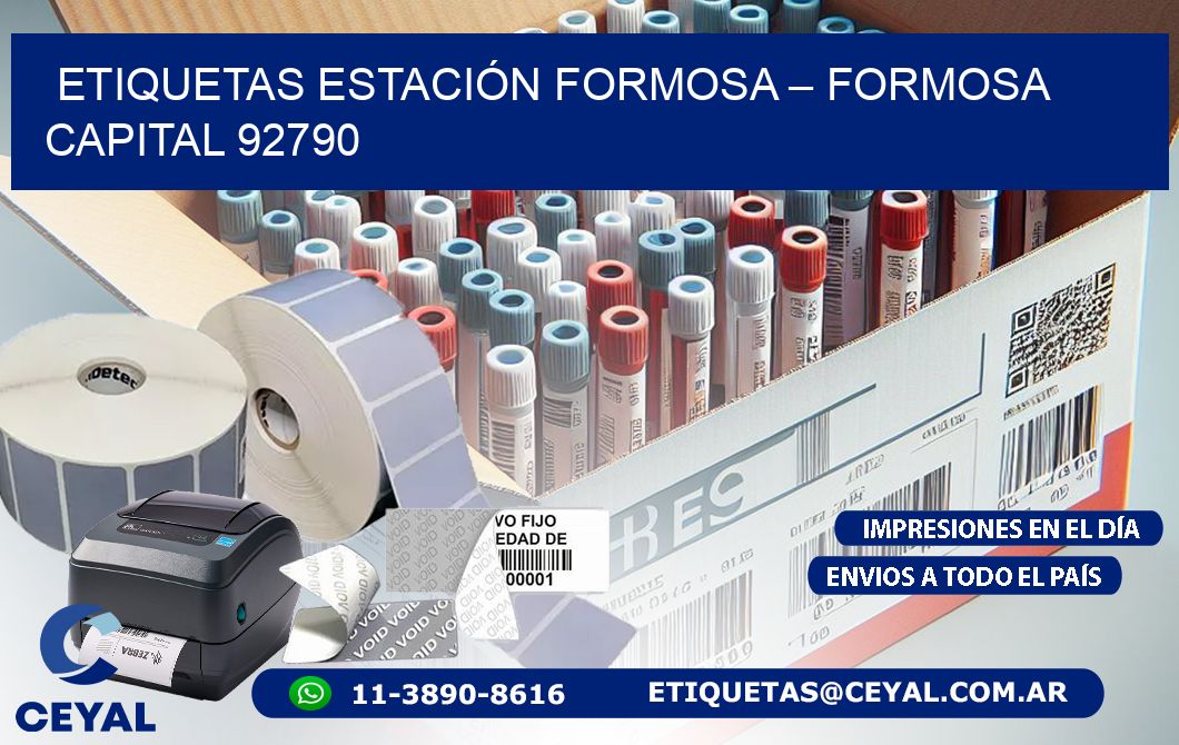 ETIQUETAS ESTACIÓN FORMOSA – FORMOSA CAPITAL 92790
