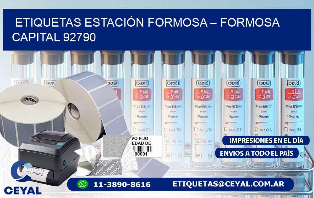 ETIQUETAS ESTACIÓN FORMOSA – FORMOSA CAPITAL 92790