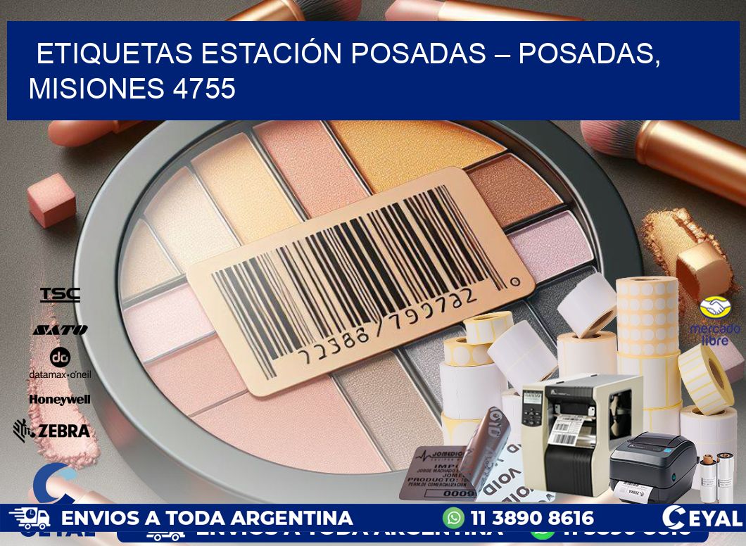 ETIQUETAS ESTACIÓN POSADAS – POSADAS, MISIONES 4755