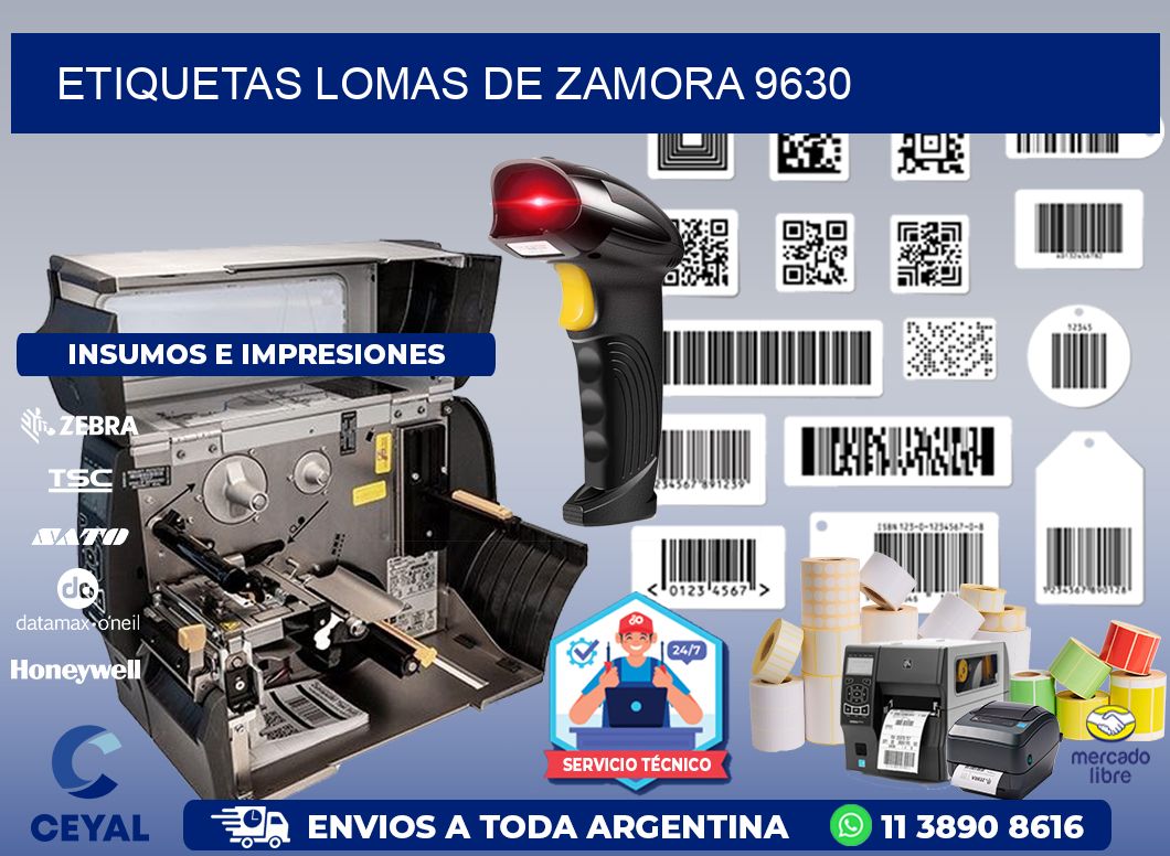 ETIQUETAS LOMAS DE ZAMORA 9630