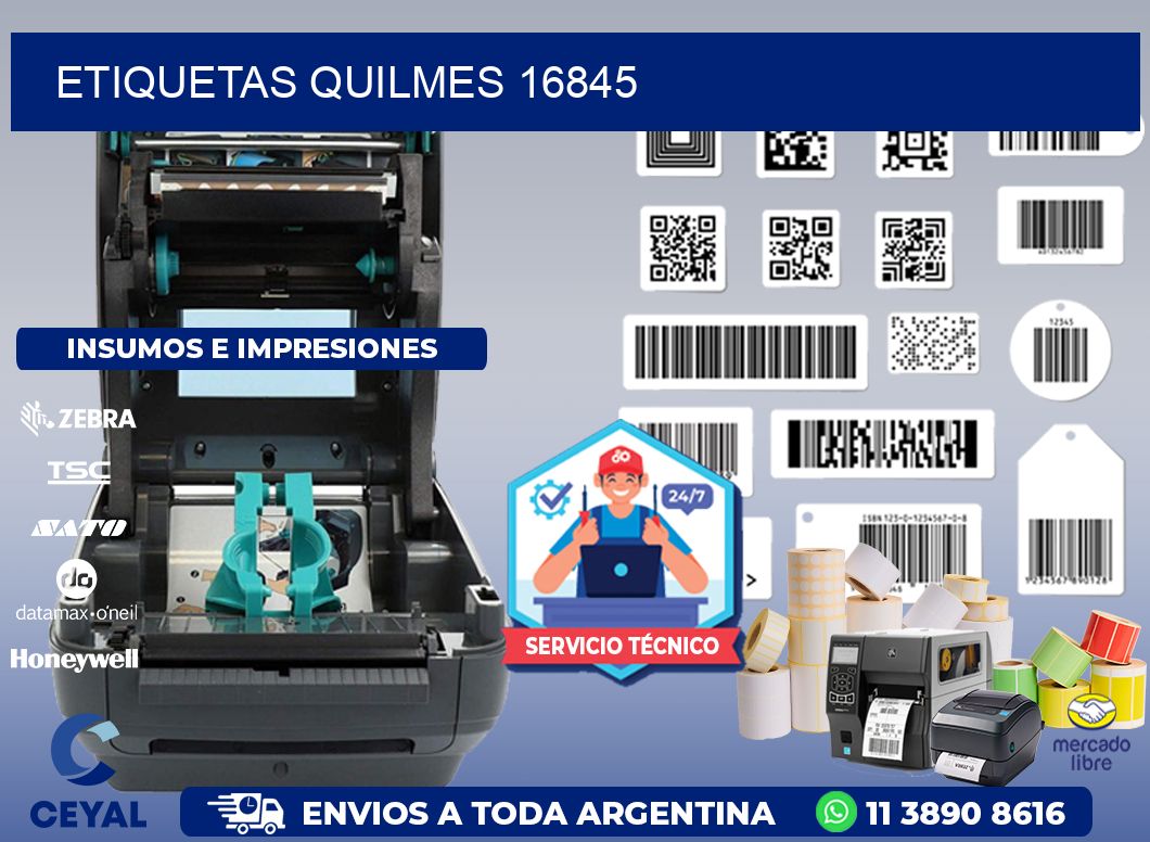 ETIQUETAS QUILMES 16845