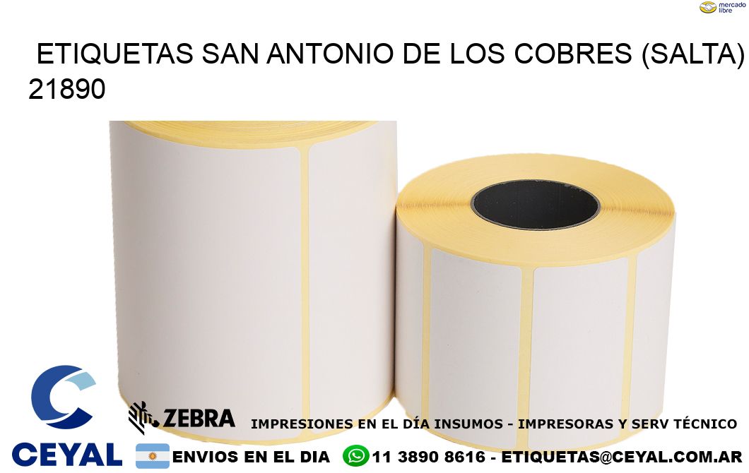 ETIQUETAS SAN ANTONIO DE LOS COBRES (SALTA) 21890