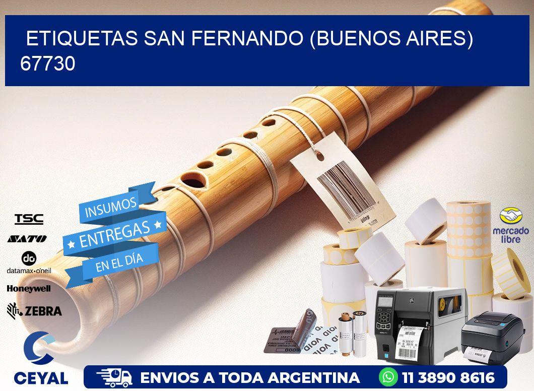 ETIQUETAS SAN FERNANDO (BUENOS AIRES) 67730