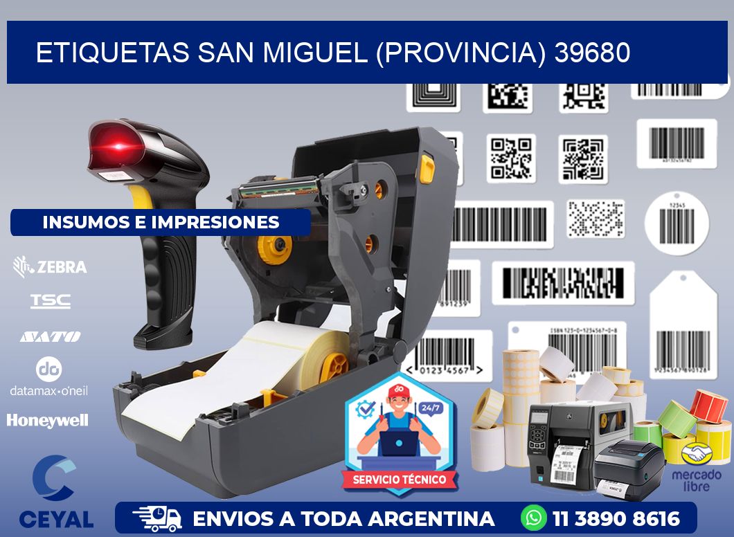 ETIQUETAS SAN MIGUEL (PROVINCIA) 39680