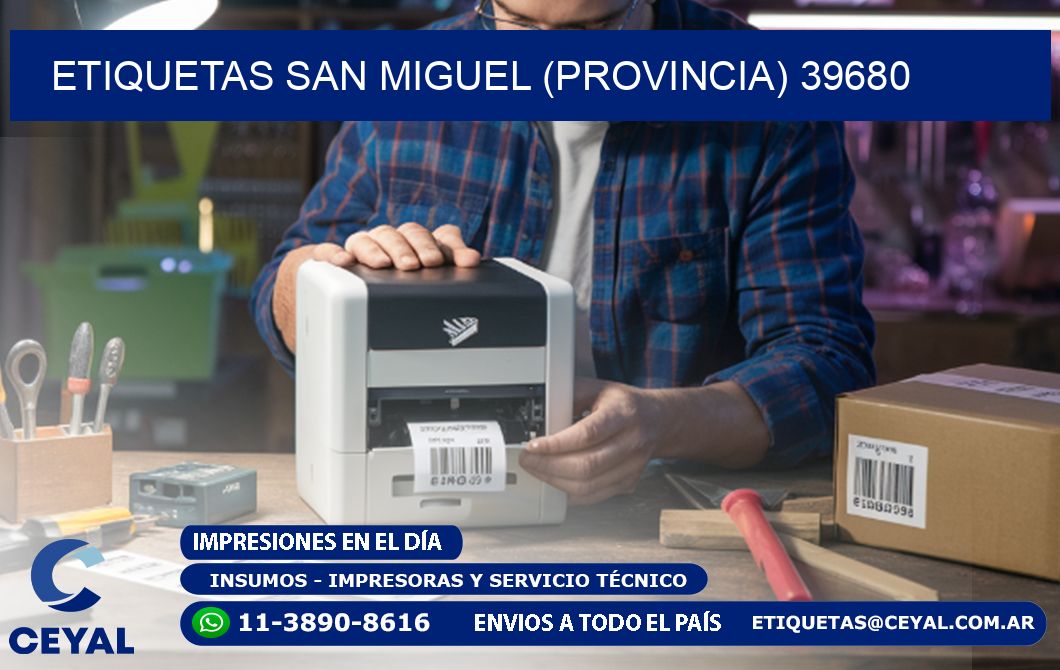 ETIQUETAS SAN MIGUEL (PROVINCIA) 39680
