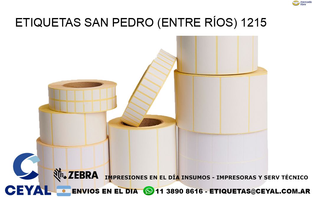 ETIQUETAS SAN PEDRO (ENTRE RÍOS) 1215