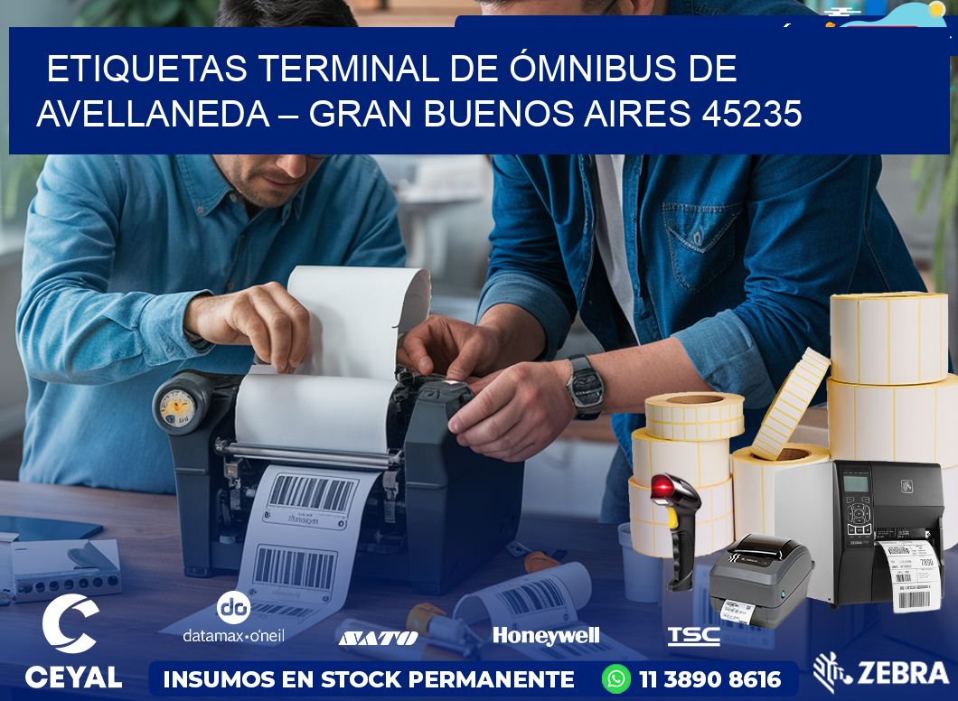 ETIQUETAS TERMINAL DE ÓMNIBUS DE AVELLANEDA – GRAN BUENOS AIRES 45235