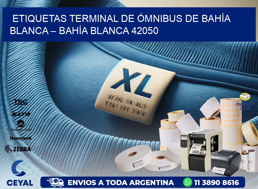 ETIQUETAS TERMINAL DE ÓMNIBUS DE BAHÍA BLANCA – BAHÍA BLANCA 42050