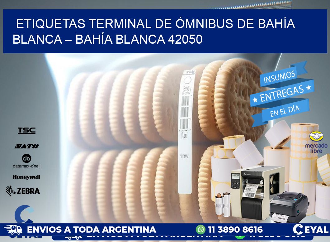 ETIQUETAS TERMINAL DE ÓMNIBUS DE BAHÍA BLANCA – BAHÍA BLANCA 42050