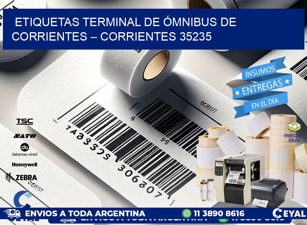 ETIQUETAS TERMINAL DE ÓMNIBUS DE CORRIENTES – CORRIENTES 35235